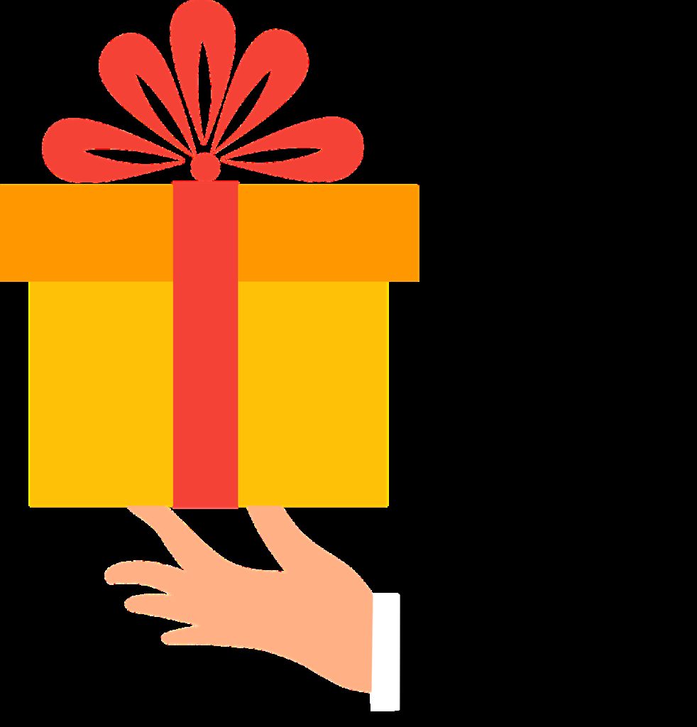 gift, surprise, hand